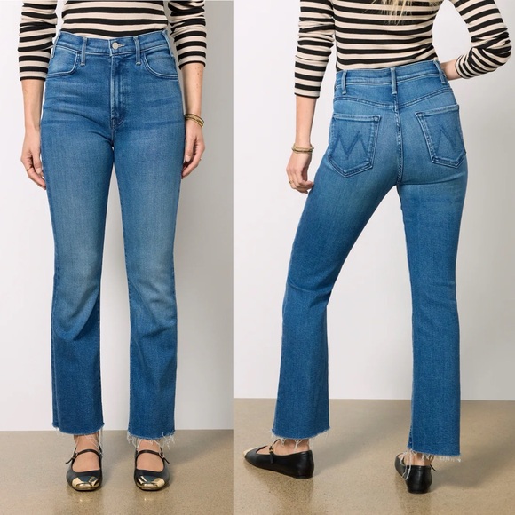 MOTHER Denim - NWT Mother The Hustler Flood Fray Jeans Whatever You Want